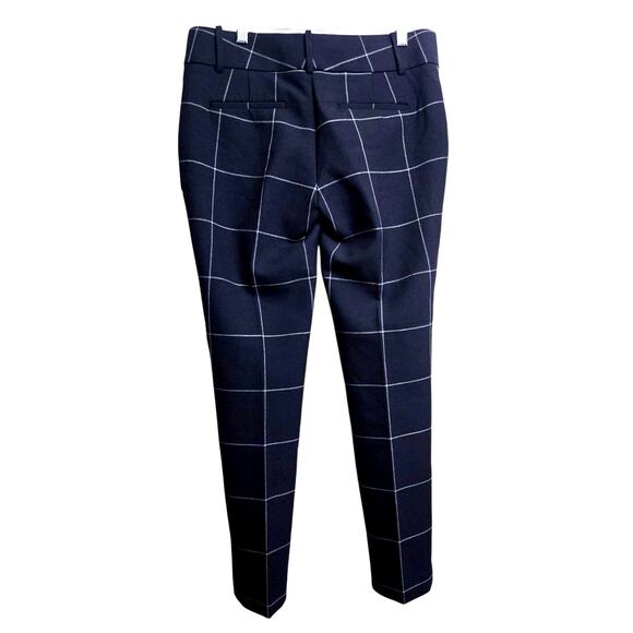 Ann Taylor Navy Windowpane‎ Plaid Pants – Size 4 - Picture 3 of 8